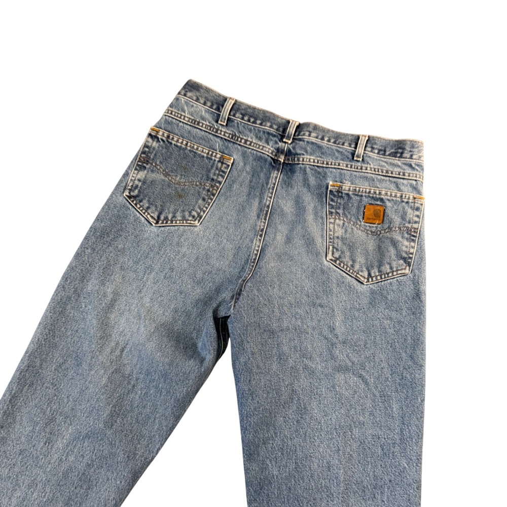Carhartt Mens B17 Relaxed Fit‎ Jeans Light Wash Denim Utility Workwear Y2K 36x32